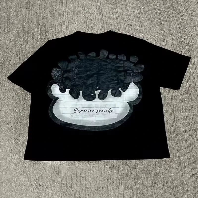 Vintage Streetwear Big Face Graphic Tee™