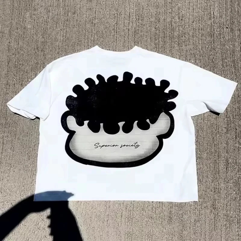 Vintage Streetwear Big Face Graphic Tee™